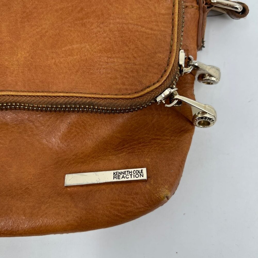 Kenneth Cole Reaction Brown Mini Crossbody Bag | Faux Leather - Picture 5 of 10